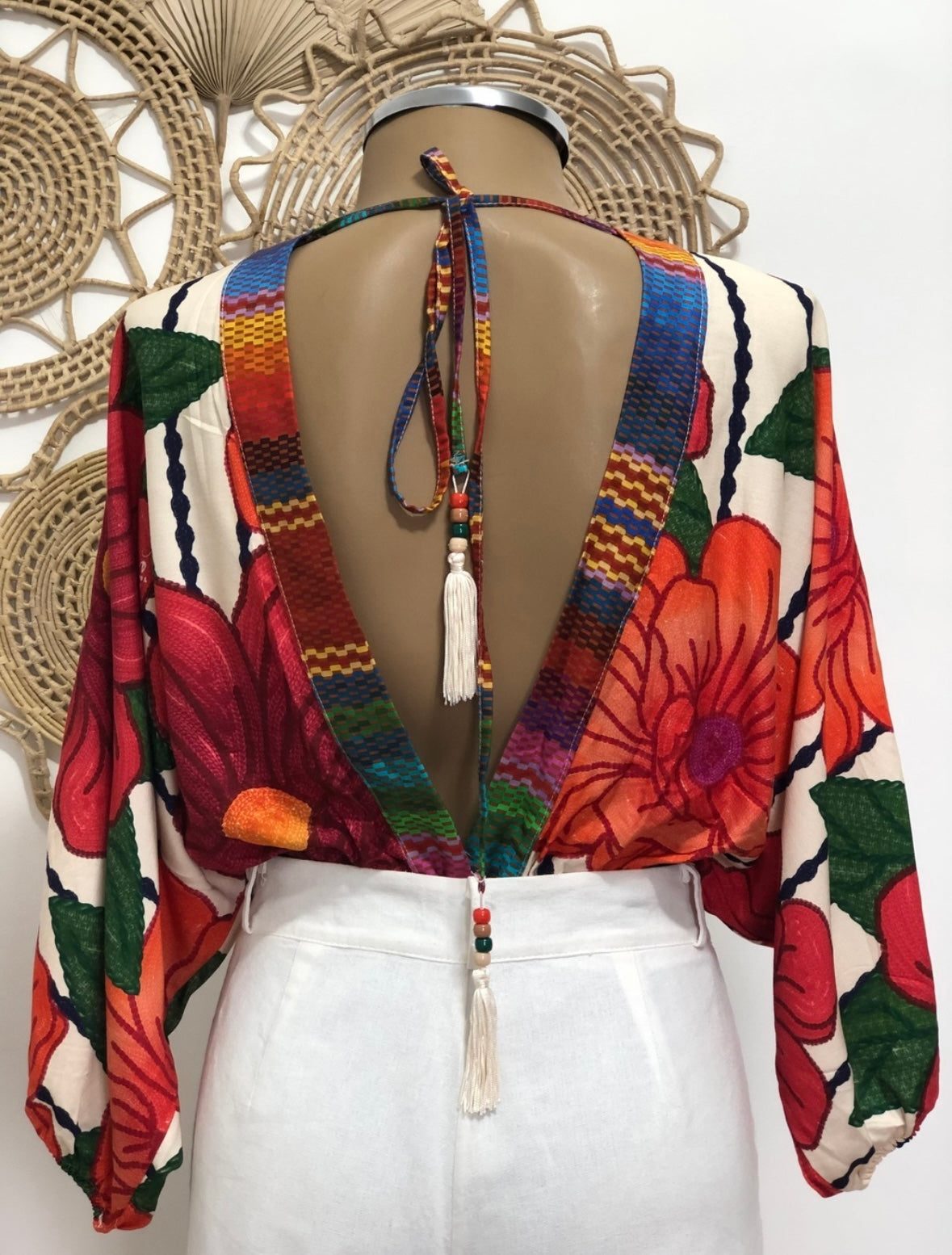 Brazilian Bodysuit- FLOR - red | Maria Mariá