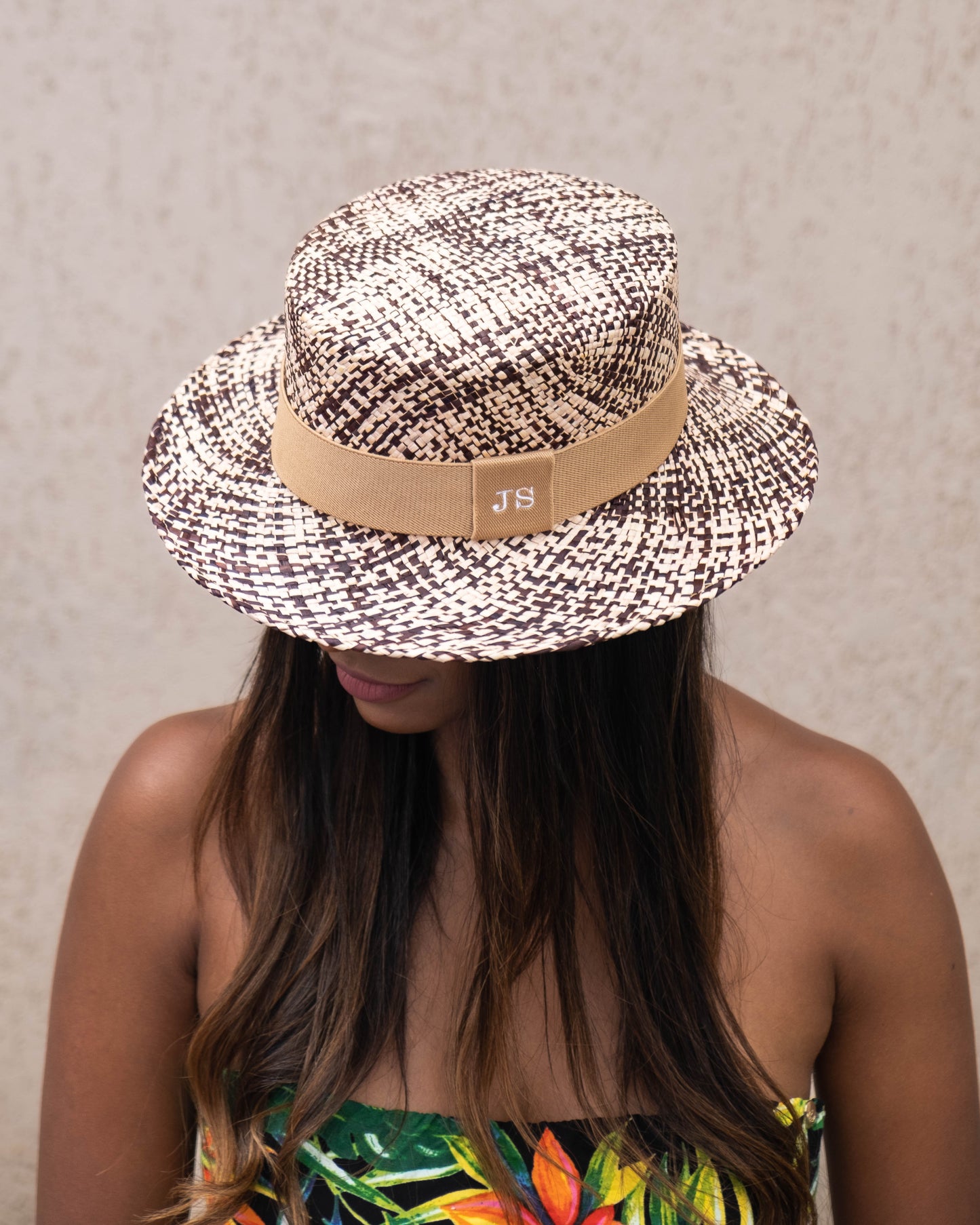 Straw Hat - PARIS - Streaky Brown | Malu Pires