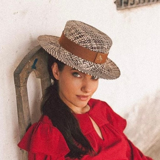 Straw Hat - PARIS - Streaky Brown | Malu Pires