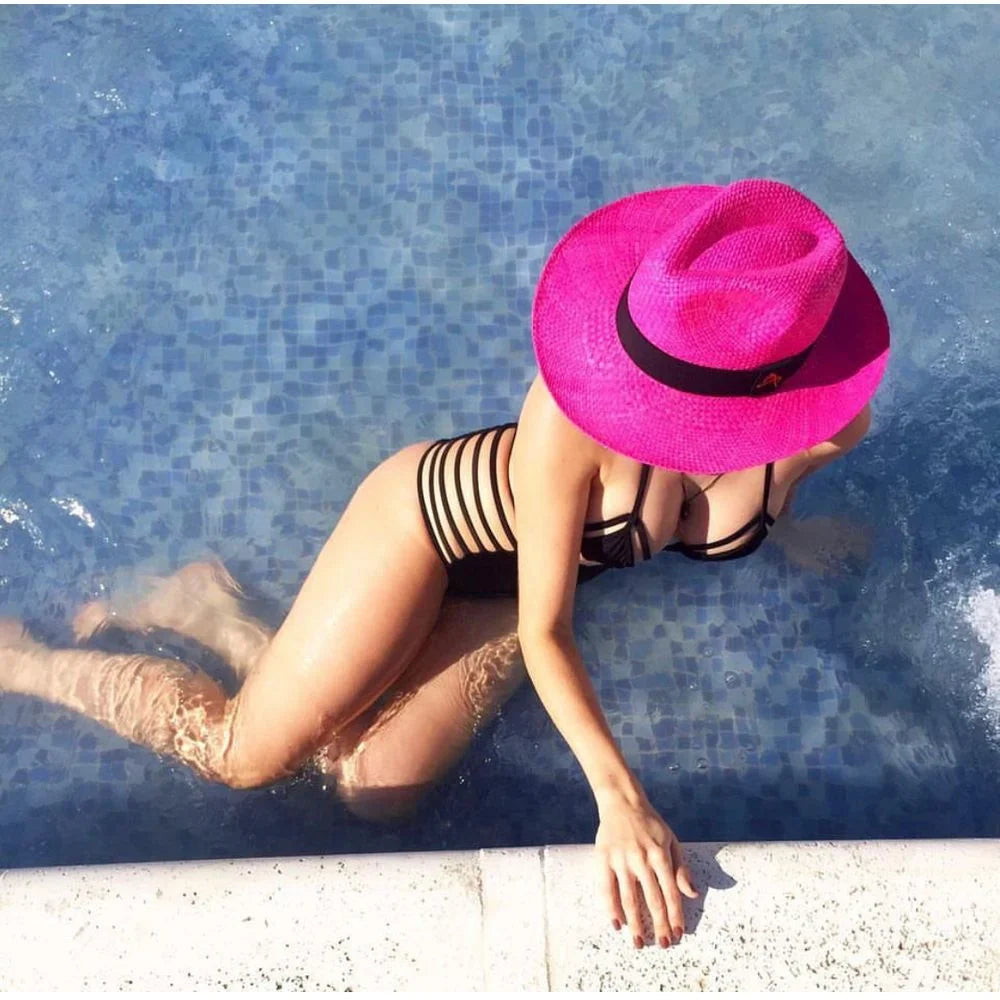 Straw Hat - PANAMÁ - Pink | Malu Pires