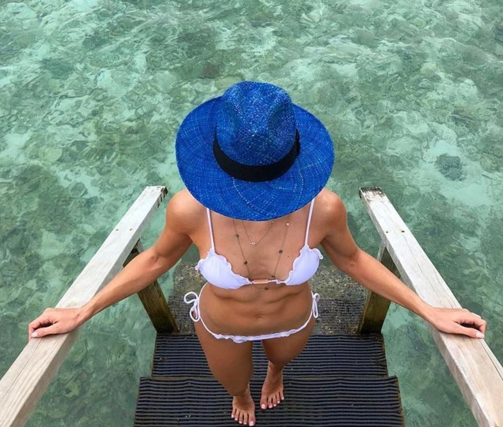 Straw Hat - PANAMÁ - Blue | Malu Pires