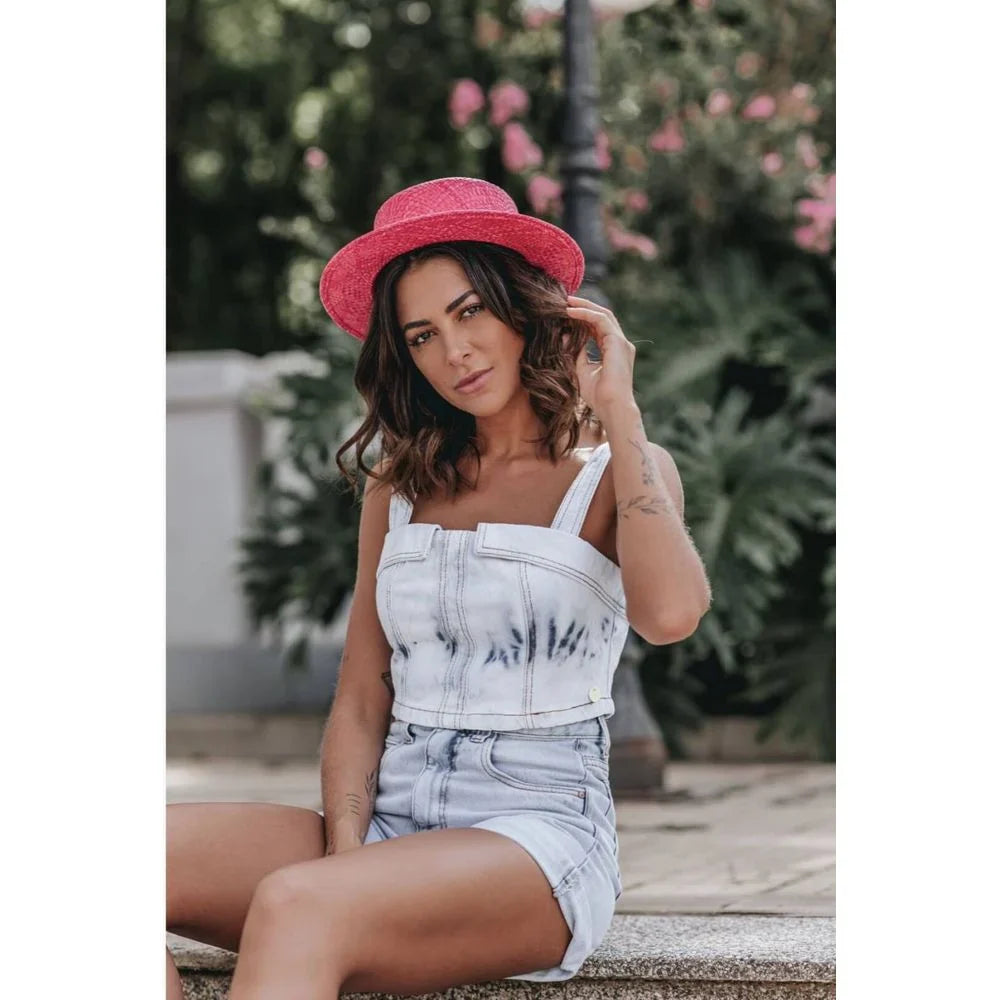 Straw Hat - PARIS - Guava | Malu Pires