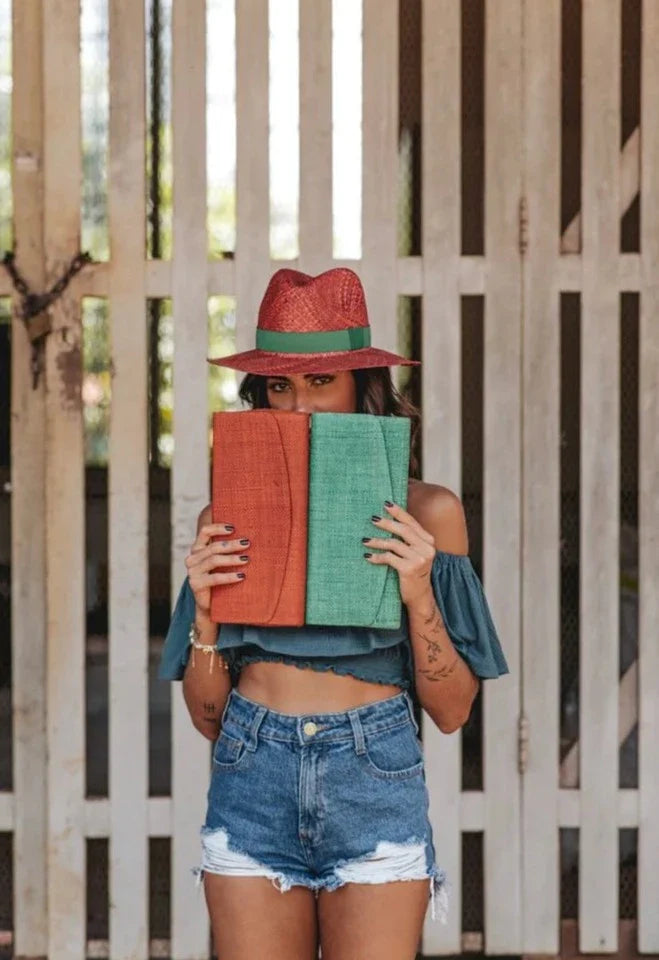 Straw Hat - PANAMÁ - Cherry | Malu Pires