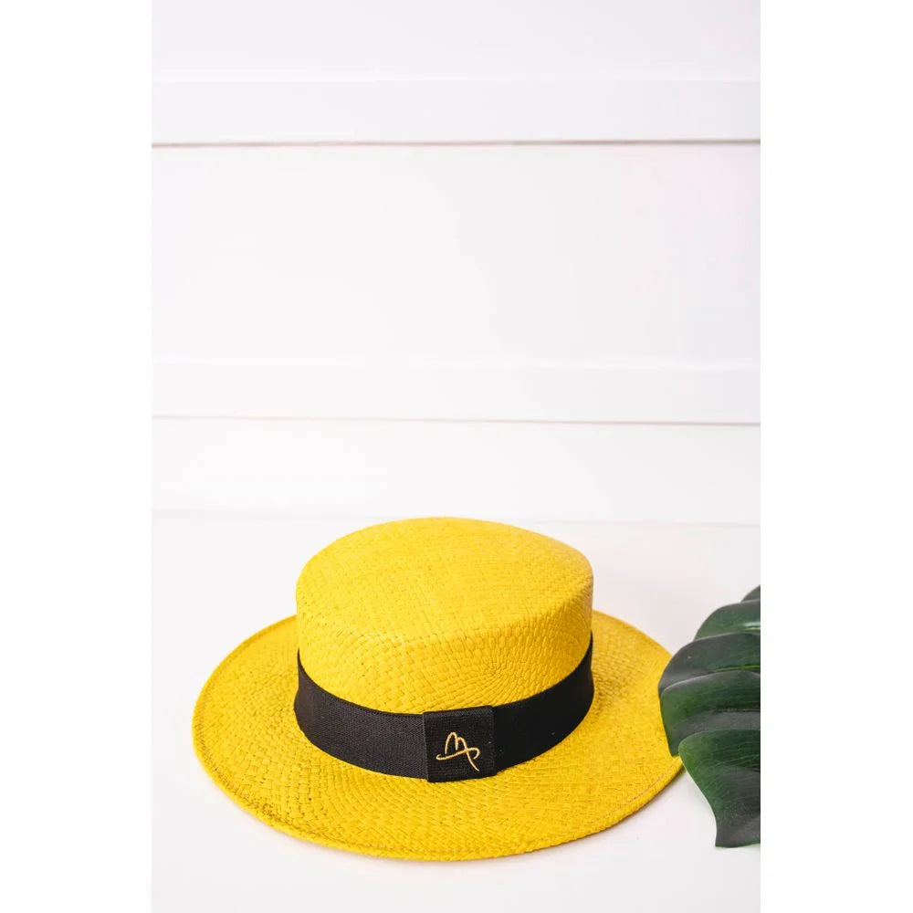 Straw Hat - PARIS - Yellow | Malu Pires