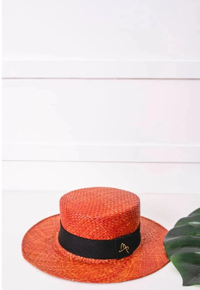 Straw Hat - PARIS - Terracota | Malu Pires