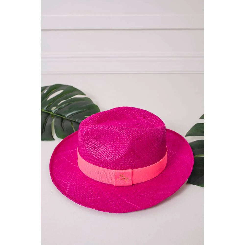 Straw Hat - PANAMÁ - Pink | Malu Pires