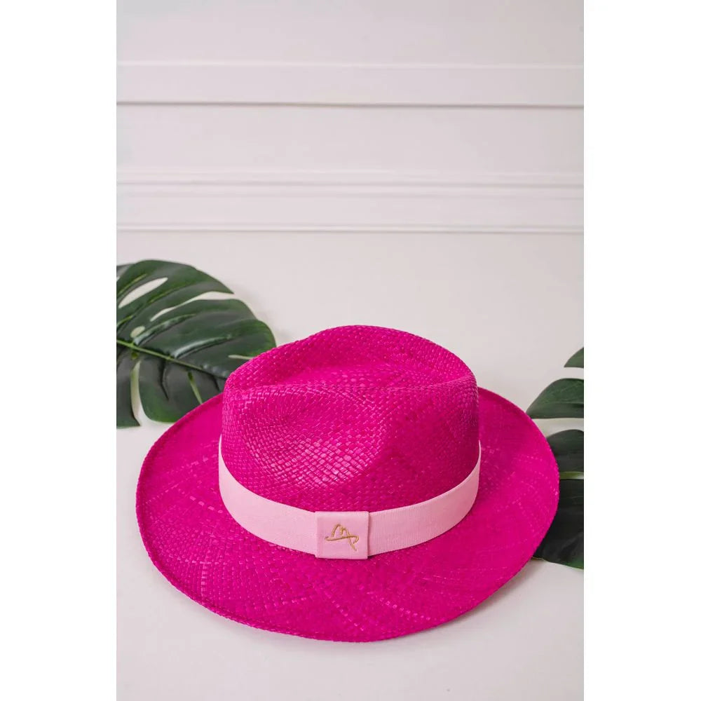 Straw Hat - PANAMÁ - Pink | Malu Pires