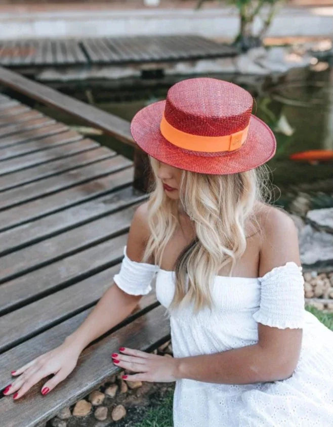 Straw Hat - PARIS - Marsala | Malu Pires