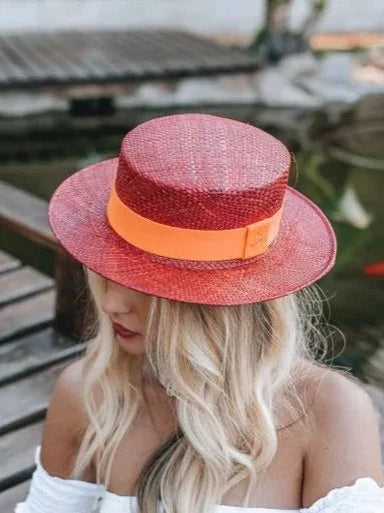 Straw Hat - PARIS - Marsala | Malu Pires