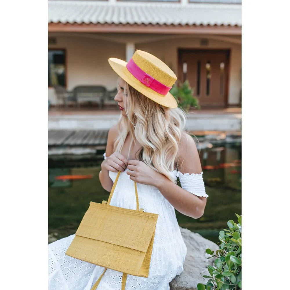 Straw Hat - PARIS - Yellow | Malu Pires