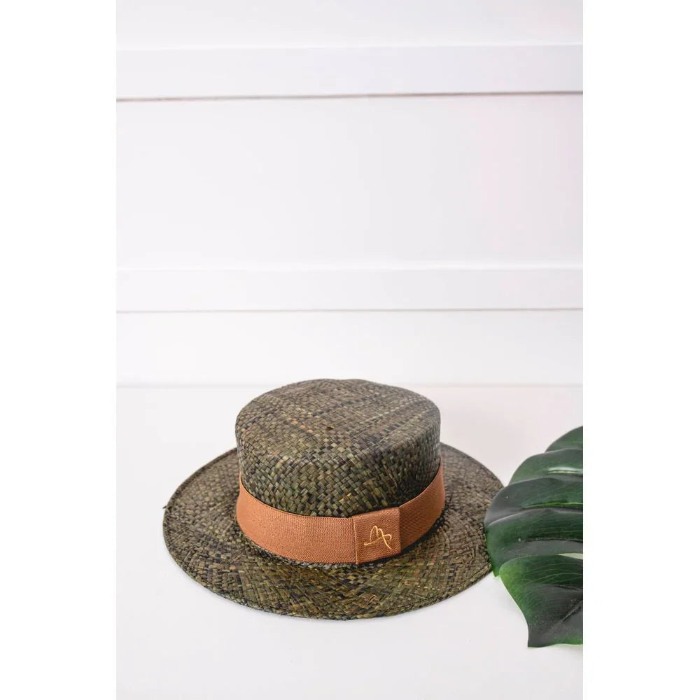 Straw Hat - PARIS - Olive | Malu Pires