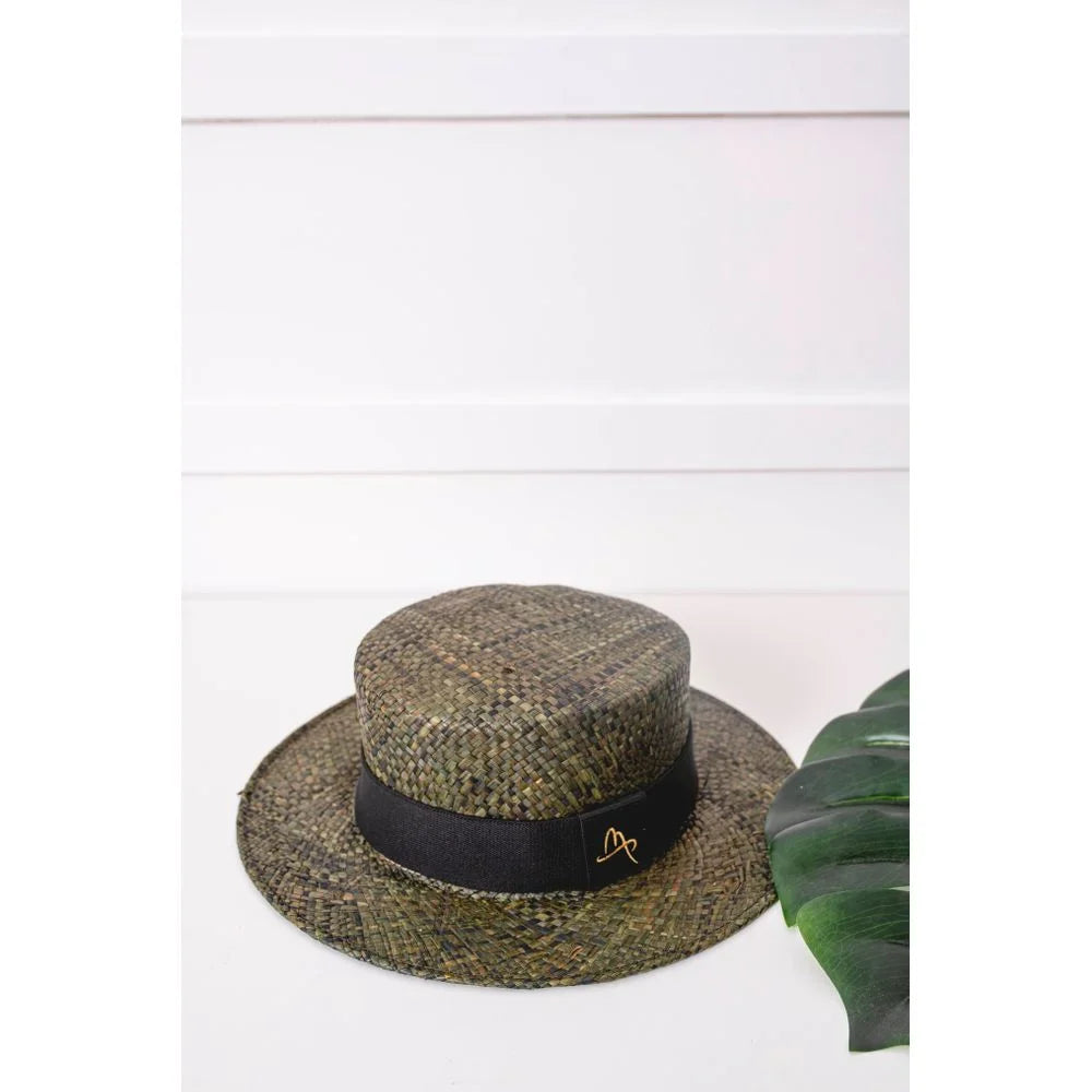 Straw Hat - PARIS - Olive | Malu Pires