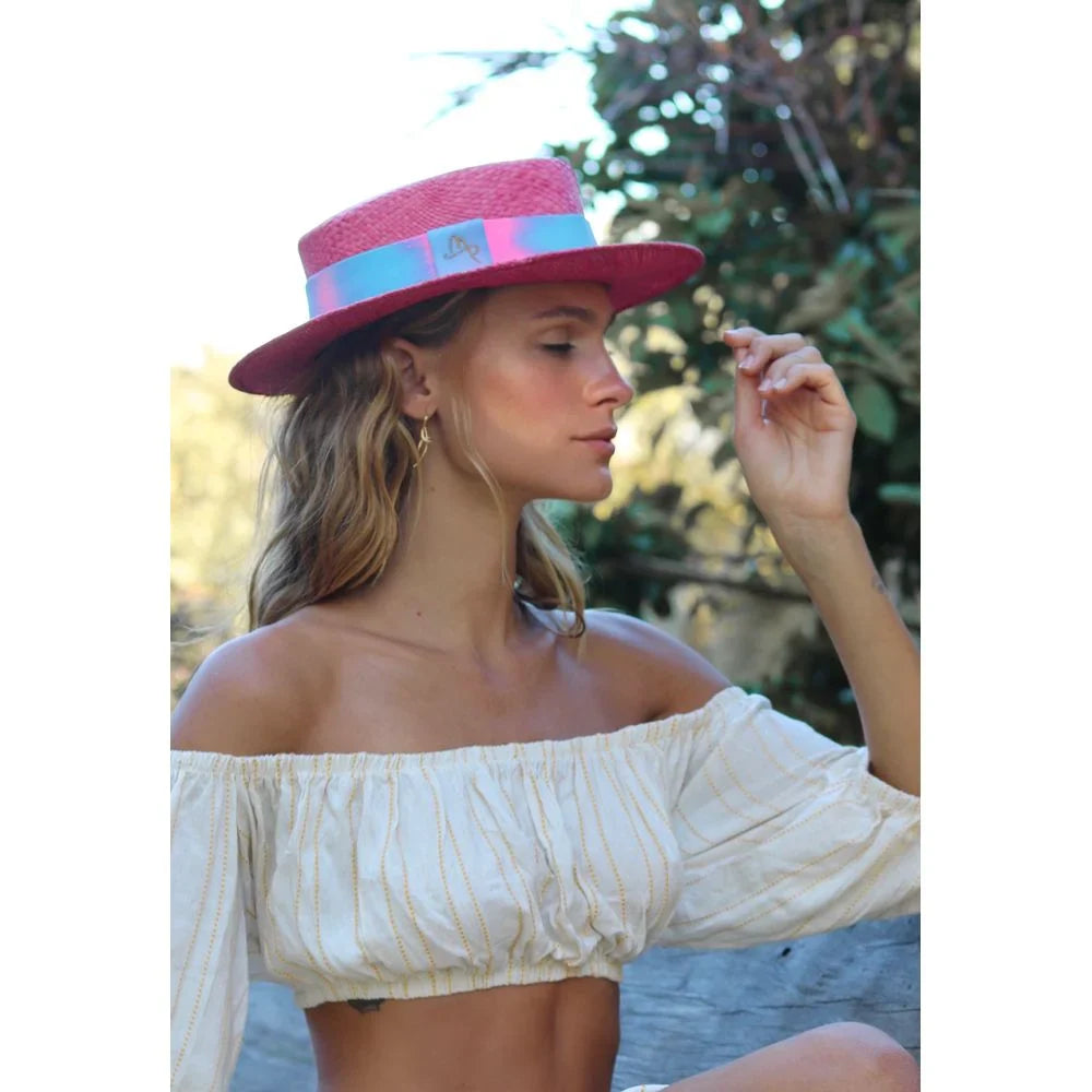 Straw Hat - PARIS - Guava | Malu Pires