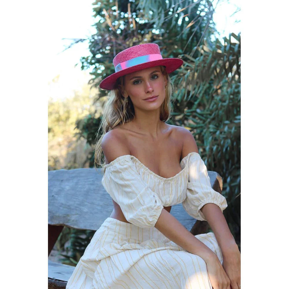 Straw Hat - PARIS - Guava | Malu Pires