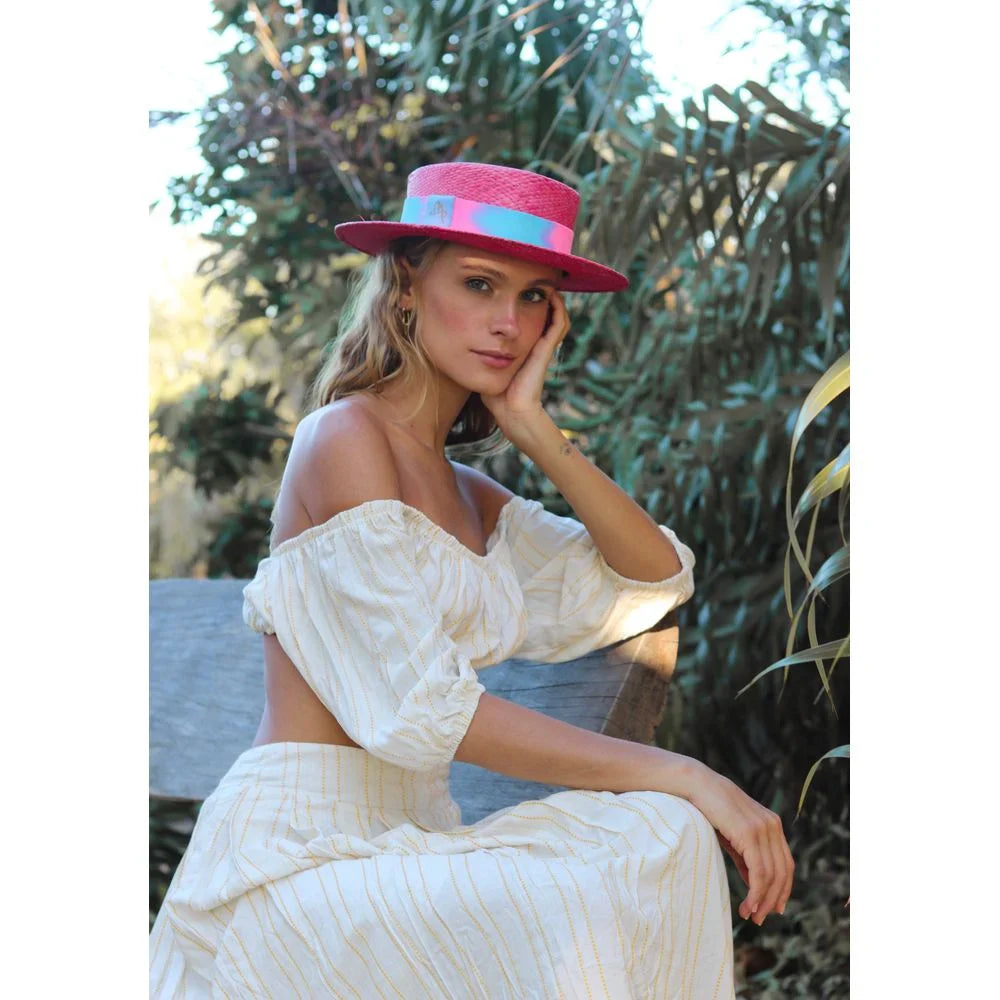 Straw Hat - PARIS - Guava | Malu Pires