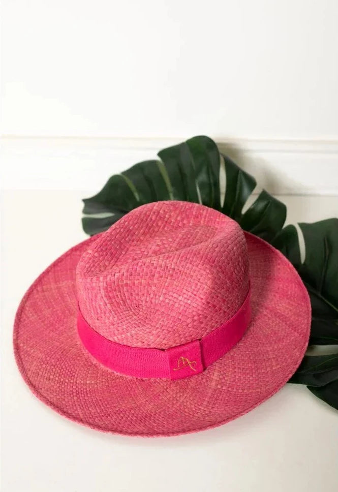 Straw Hat - PANAMÁ - Baby Pink | Malu Pires