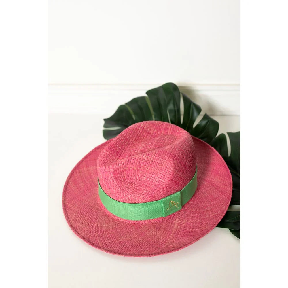 Straw Hat - PANAMÁ - Baby Pink | Malu Pires