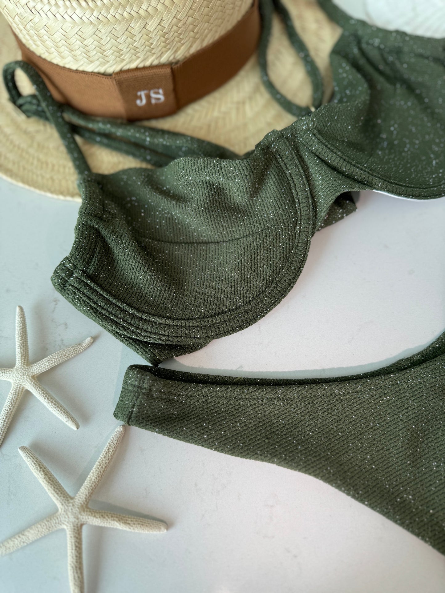 Bikini Lola Sparkling - Olive Green  | ByC