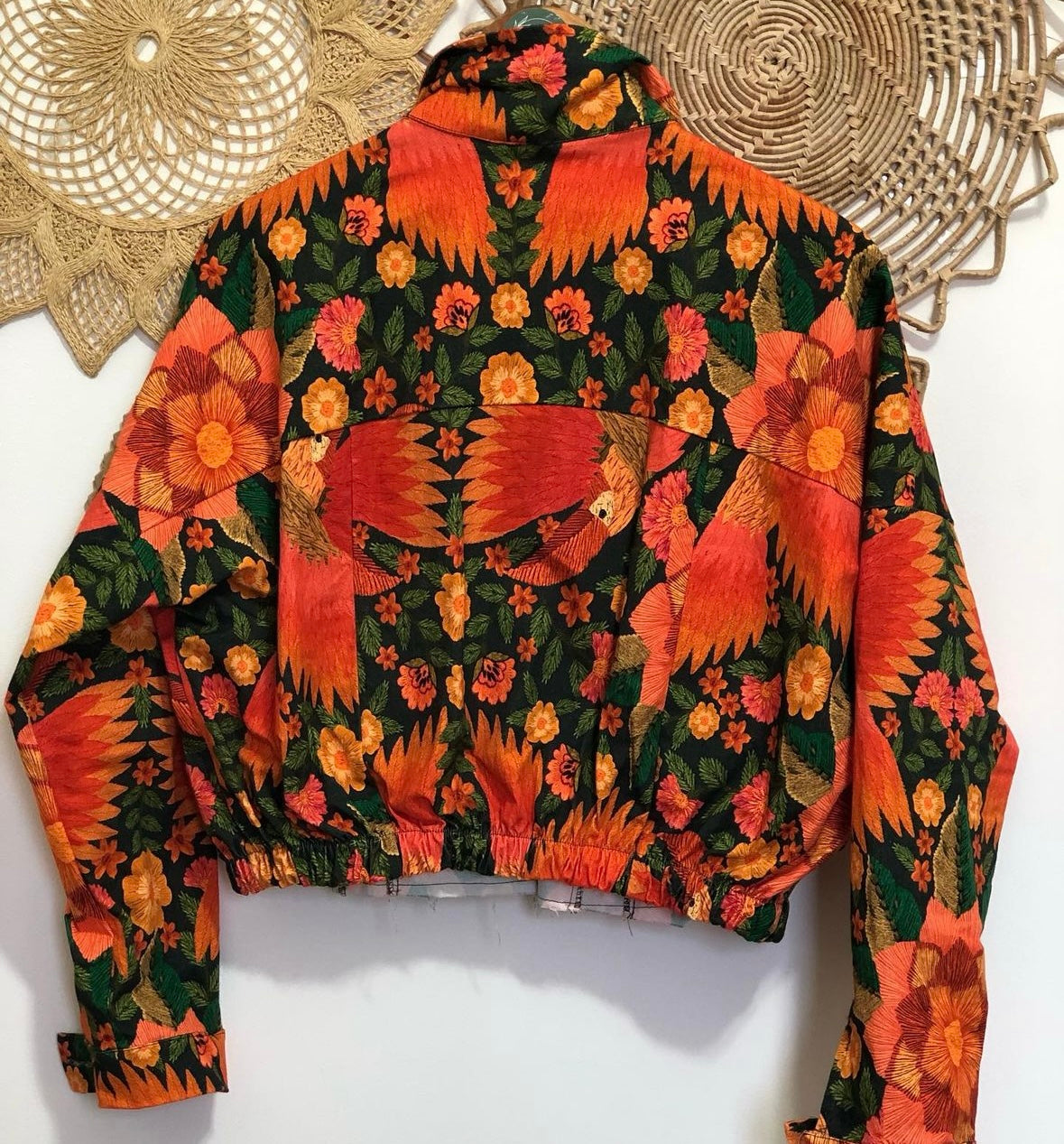 Brazilian Floral Jacket - CAPRI - orange | Maria Mariá