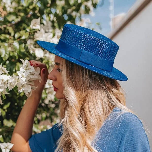 Straw Hat - PARIS - Blue | Malu Pires