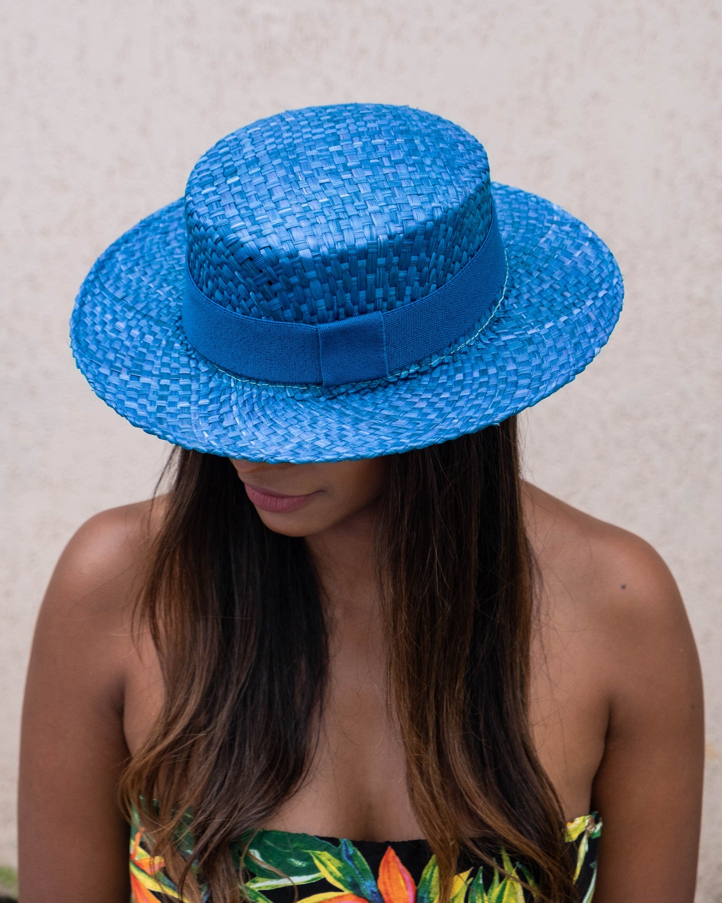 Straw Hat - PARIS - Blue | Malu Pires