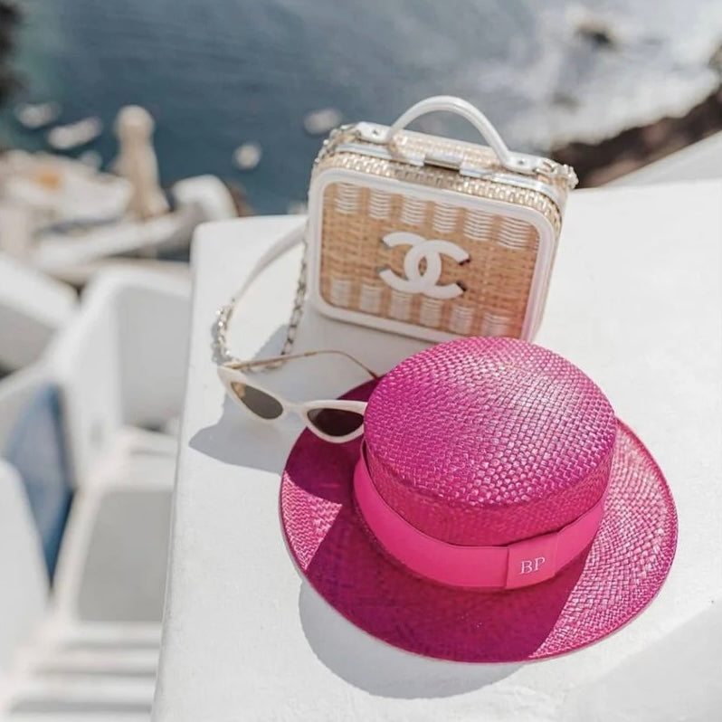 Straw Hat - PARIS - Pink | Malu Pires