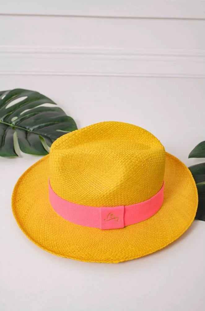 Straw Hat - PANAMÁ - Yellow | Malu Pires