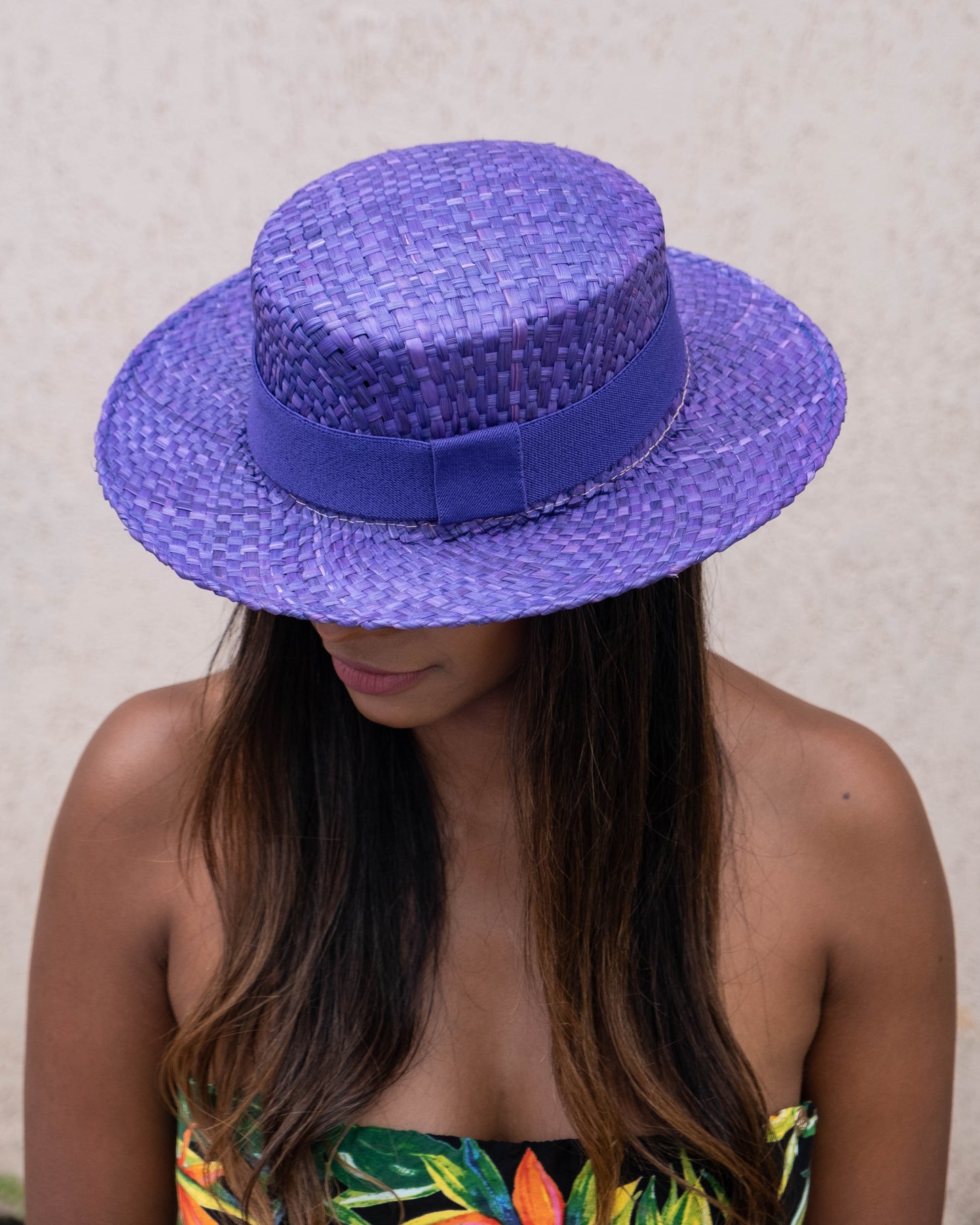 Straw Hat - PARIS - Purple | Malu Pires