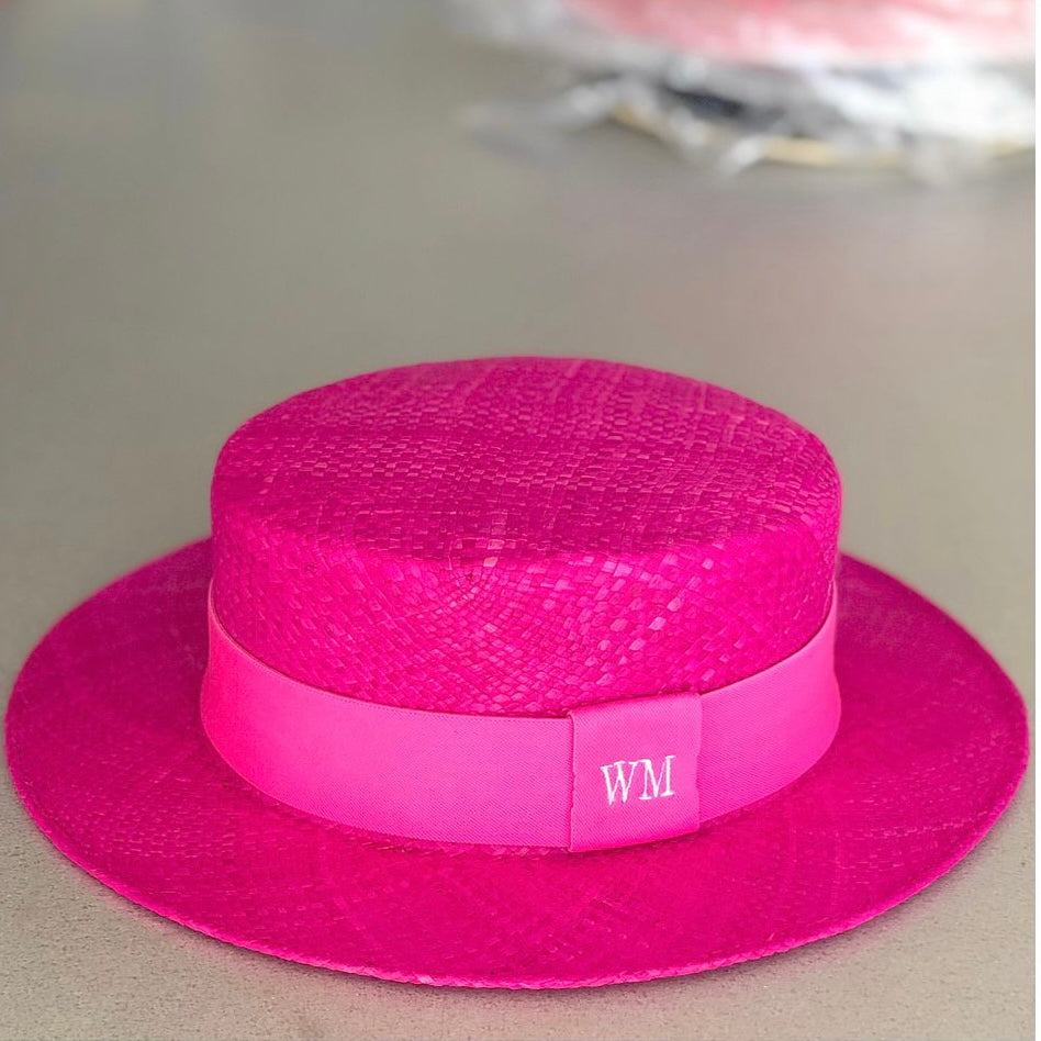 Straw Hat - PARIS - Pink | Malu Pires